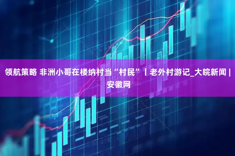 领航策略 非洲小哥在楼纳村当“村民”丨老外村游记_大皖新闻 | 安徽网